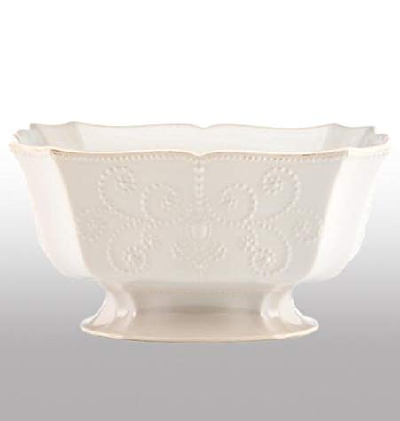 Lenox French Perle White Large Serving Bowl - 10.5 Inch