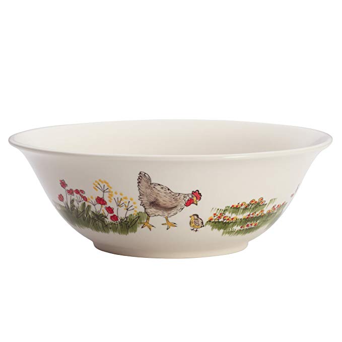 Paula Deen Signature Dinnerware Southern Rooster Collection 10-Inch Serving Bowl