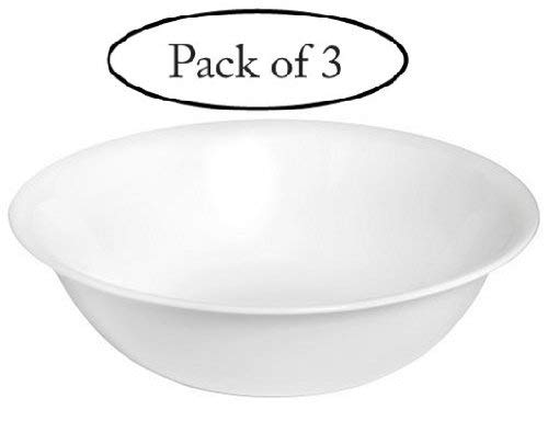 Corelle Livingware 1-quart Serving Bowl, Winter Frost White, Pack of 3