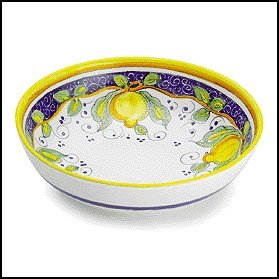 Arte D'Italia Imports Hand Painted Alcantara Serving Bowl - Handmade in Deruta
