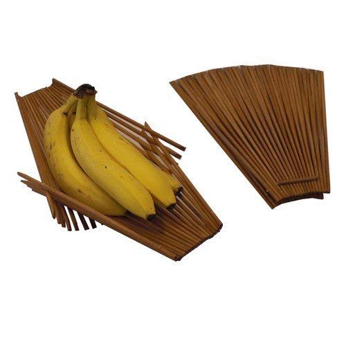Chopstick Folding Basket - Great Kitchen Fruit & Vegetable Basket - Medium, Tea-Stained