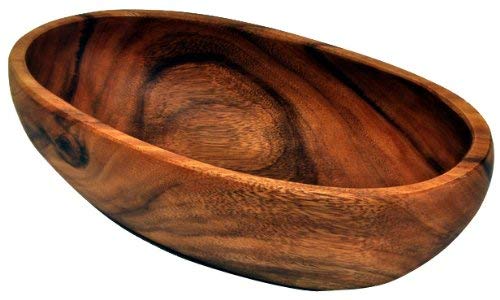 Pacific Merchants Trading Acaciaware 15-Inch Oval Bowl
