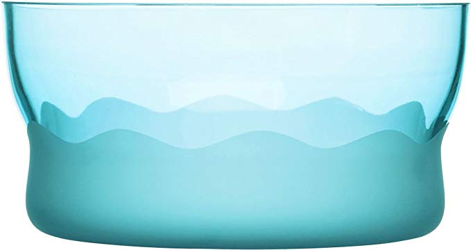 SEAglasbruk Aqua Wave Serving Bowl, Turquoise