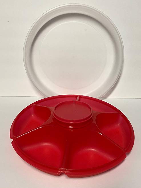 Tupperware Serving Center Set in Red