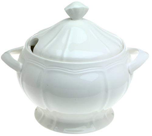 Mikasa Antique White Covered Soup Tureen, 140-Ounce