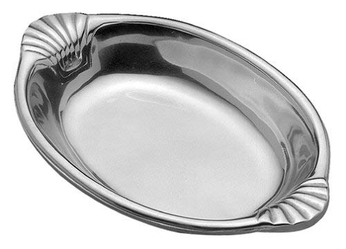 Wilton Armetale Scallop Handled Bowl, Oval, 8-Inch by 12-Inch