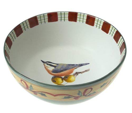 Lenox Winter Greetings Everyday Stoneware Nuthatch All Purpose Bowl