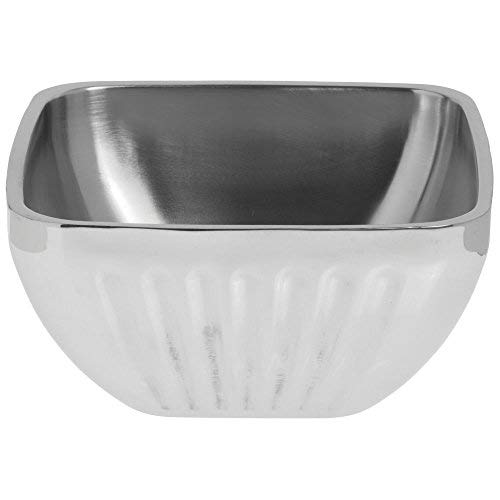Vollrath 47682 S/S Fluted Square 3.2 Quart Double Wall Serving Bowl