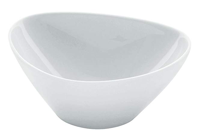 Alessi Colombina 5-3/4-Inch by 5-Inch by 2-1/4-Inch Serving Bowl deep, White Porcelain, Set of 6