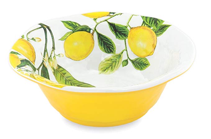 Michel Design Works Melamine Medium Serving Bowl, Lemon Basil