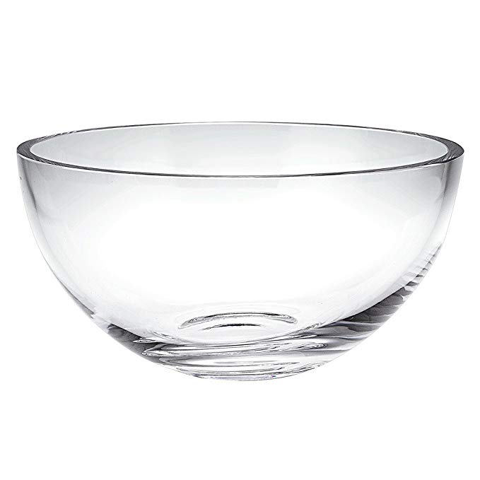 Penelope Mouth Blown Unleaded Crystal Salad or Fruit Bowl 10