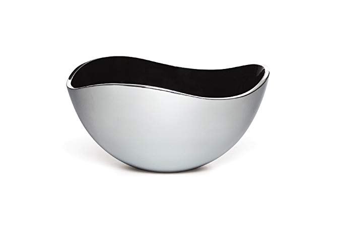 Savora Dimple Aluminum and Enamel Bowl, 9-Inch, Noir