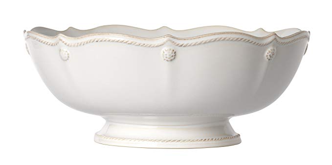 Juliska Berry And Thread Footed Fruit Bowl Whitewash