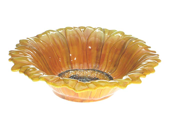 Certified International Tuscan Sunflower 3-D Sunflower Serving Bowl, 15-1/2-Inch