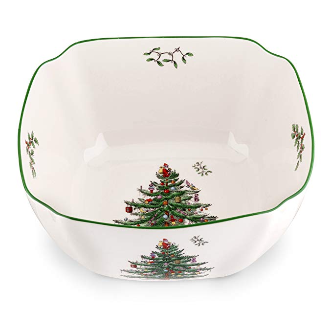 Spode Christmas Tree Square Bowl, Large
