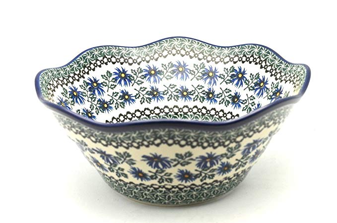 Polish Pottery Bowl - Curvy Edge - 10