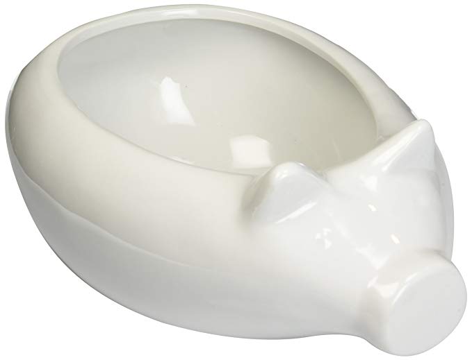 BIA Cordon Bleu White Porcelain Pig Serving Bowl, 4.5-Quart Capacity